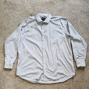 Kenneth Cole Men's Grey Dress Shirt 18 1/2  36/37